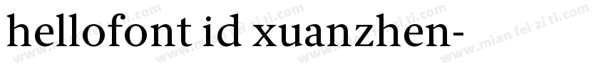 hellofont id xuanzhen字体转换
